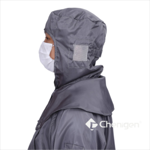 Hood Side of A-58 Cleanroom ESD/Anti-Static Coverall/Bunny Suit